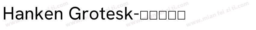Hanken Grotesk字体转换